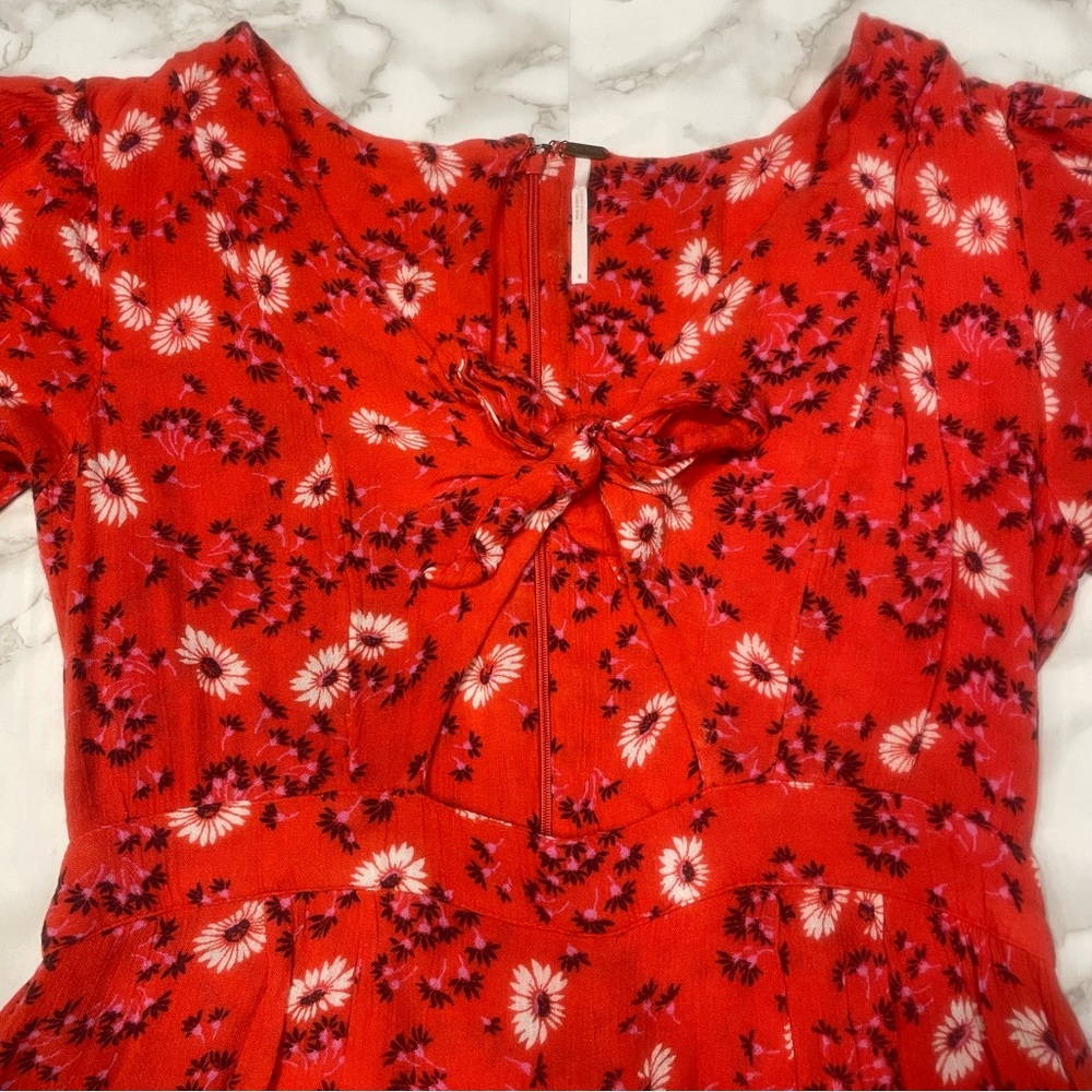 Free People Jinx Romper in Red Combo